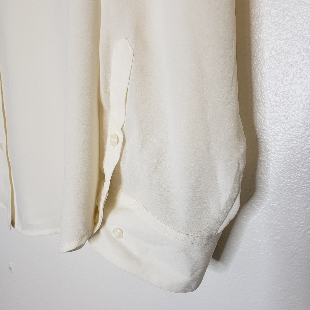 NEW Investments Ivory Boyfriend Shirt Vintage - Picture 10 of 13